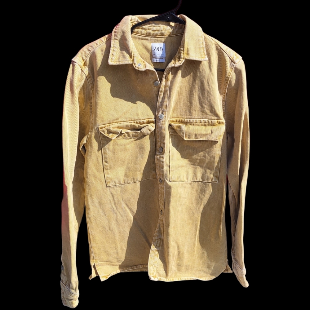 Pre-Owned Zara Men's Tan Shirt Jacket
